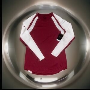 Nike Fearless Elite Long Sleeve Shooter Basketball Shirt Raglan Dri Fit Sz Large